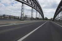 Cityscape of Frankfurt, Germany with architecture and bridge
