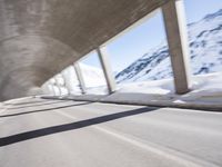 Cityscape in Germany with Snowy Mountains and Urban Infrastructure