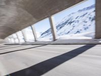 Cityscape in Germany with Snowy Mountains and Urban Infrastructure