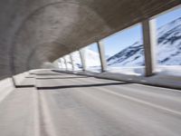 Cityscape in Germany with Snowy Mountains and Urban Infrastructure