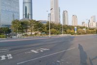 Cityscape of Guangzhou, China - Futuristic Architecture and Skyscrapers in Urban Metropolitan Area