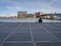 Cityscape of Holland Waterfront with Building and Bridge