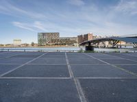 Cityscape of Holland Waterfront with Building and Bridge 003