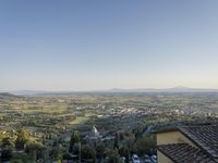 Cityscape of Italy: Tuscany in an Elevated View