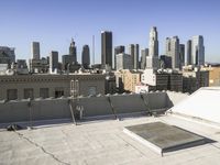 Cityscape of Los Angeles: Overlooking Downtown and Skyscrapers