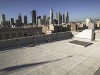 Cityscape of Los Angeles: Overlooking Downtown and Skyscrapers