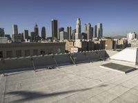 Cityscape of Los Angeles: Overlooking Downtown and Skyscrapers