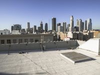 Cityscape of Los Angeles: Overlooking Downtown and Skyscrapers