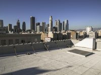 Cityscape of Los Angeles: Overlooking Downtown and Skyscrapers