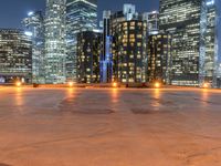 Cityscape of Los Angeles, USA at Night