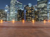 Cityscape of Los Angeles, USA at Night