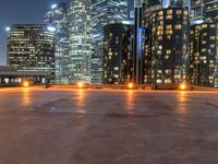 Cityscape of Los Angeles, USA at Night