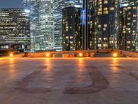 Cityscape of Los Angeles, USA at Night