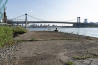 Cityscape of New York: Low Coastal Area with Water View