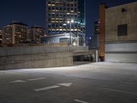 Cityscape at Night in Salt Lake City, Utah, USA