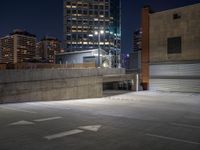 Cityscape at Night in Salt Lake City, Utah, USA