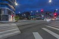 Nighttime Cityscape of Los Angeles, California, USA