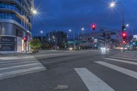 Nighttime Cityscape of Los Angeles, California, USA