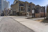 Cityscape in Ontario, Canada: Residential Area on Asphalt