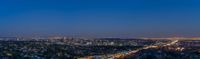 Cityscape Overlook at Dusk: Los Angeles from Above