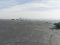 Cityscape Overlooking Road and Coastal Plain