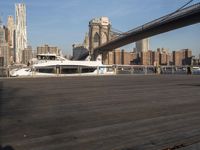 Cityscape panorama view of Manhattan, USA at dawn