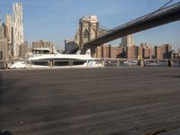 Cityscape panorama view of Manhattan, USA at dawn