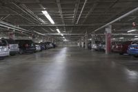 Cityscape Parking Lot in Low Light