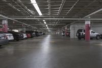 Cityscape Parking Lot in Low Light