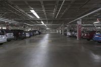 Cityscape Parking Lot in Low Light