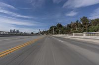 an image of a road taken through the windshield of a car using a high speed camera