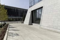 Cityscape view of Toronto office building with windows and modern architecture