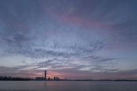 Cityscape of Zhuzhou, China: Afterglow on the Horizon