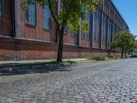 Classic Architecture in Berlin: Cobblestone Streets and Brick Walls