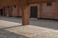 Classic Architecture: A Brick Wall in the Art District of Shanghai