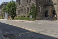 Classic Architecture Building in Toronto Residential Area