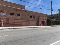 Los Angeles Residential Area with Classic Architecture and Clear Sky