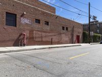 Los Angeles Residential Area with Classic Architecture and Clear Sky