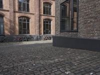 Classic Architecture in Cologne, Germany: Cobblestone Road