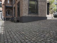 Classic Architecture in Cologne, Germany: Cobblestone Road