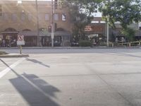 Classic Architecture on Concrete Street in Los Angeles, California, USA