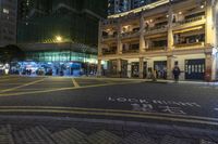 Classic Architecture in Hong Kong at Night