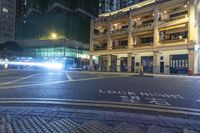 Classic Architecture in Hong Kong at Night