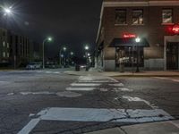 Classic Architecture and Nightlife in a Low-Lit Town