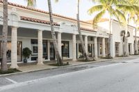 Classic Architecture Road in Suburban Beach Town