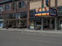 Classic Architecture Storefront in a Rural Town in Utah