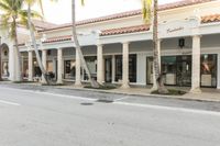 Classic Architecture: Storefront on a Tree-Lined Road