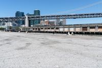 the concrete area has been cleaned by a dock area manager, who says it's a bit dirty