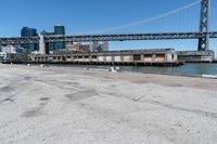 the concrete area has been cleaned by a dock area manager, who says it's a bit dirty