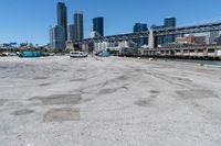 the concrete area has been cleaned by a dock area manager, who says it's a bit dirty